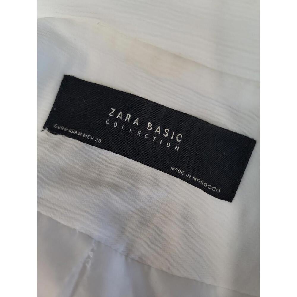 Zara Basic Collection Snap Button Ivory Texture W… - image 8